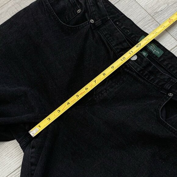 Lauren Ralph Lauren Classic Straight Jeans Womens 18 W Plus Black Higher Rise - Picture 10 of 11